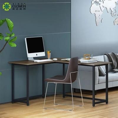 Computer Desk Simple Modern Style Writing Desk with Metal Legs Works as Office Desk Study Table