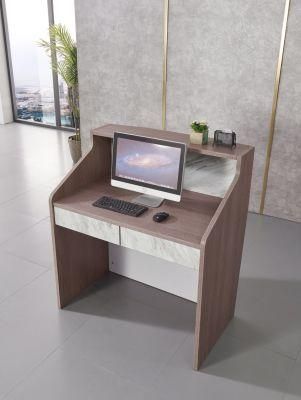 80cm 100cm 120cm 140cm Modern Design MDF Wooden Reception Desk Cash Register Cashier