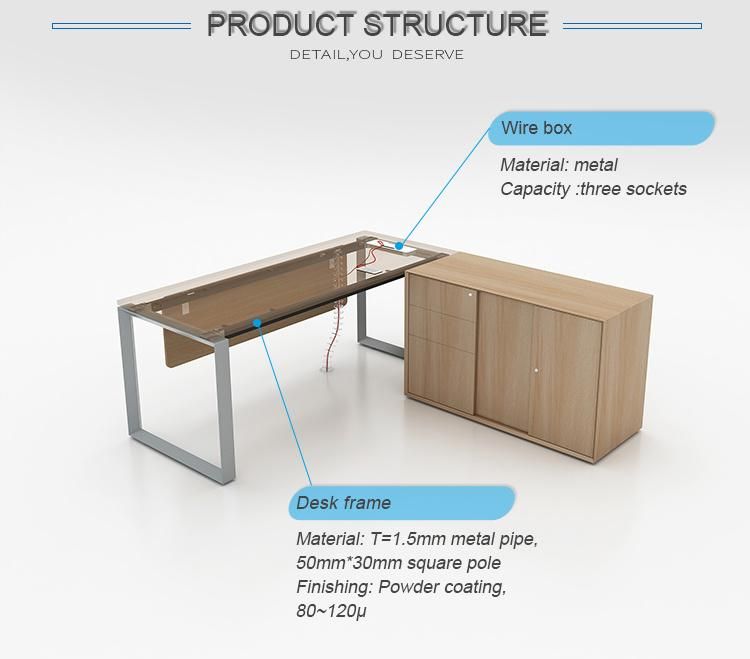 Factory Price Director Table Design Furniture Manager Office Executive Desk