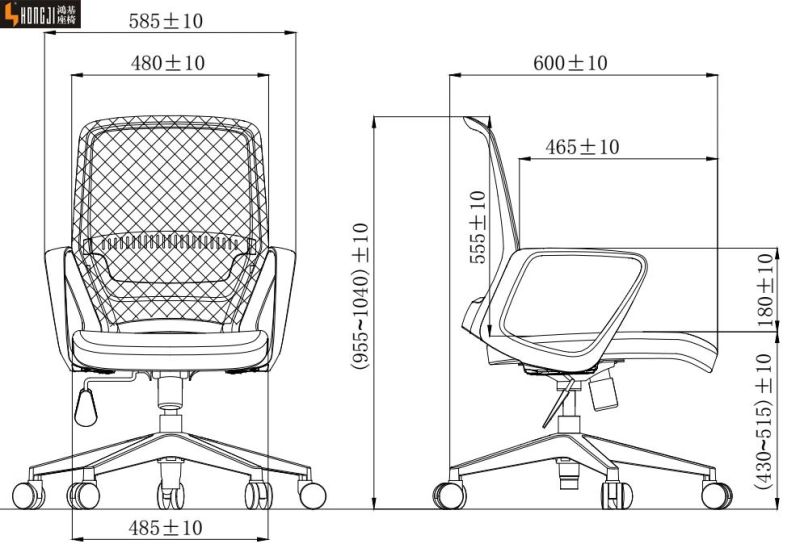 Classic Low Price Task Mesh Office Meeting Reception Comfortable Chairs