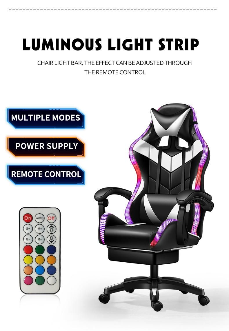CE Approval Hot Sale RGB LED New Design High Quality OEM ODM Ergonomic Silla Gamer PC Gaming Swivel Racing Gaming Chair