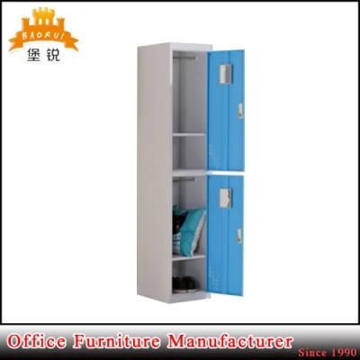 Metal Adjustable Shelf 2 Door Clothing Storage Steel Lockers