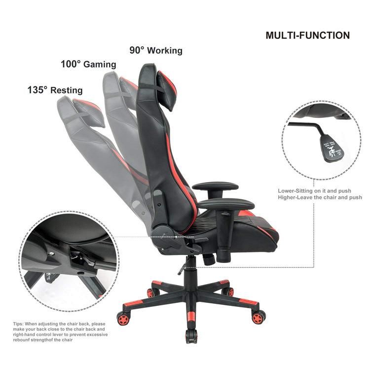 (JASON) Partner Ergonomic Computer Gaming Chair, Large Size PU Leather High Back Office Racing Chairs