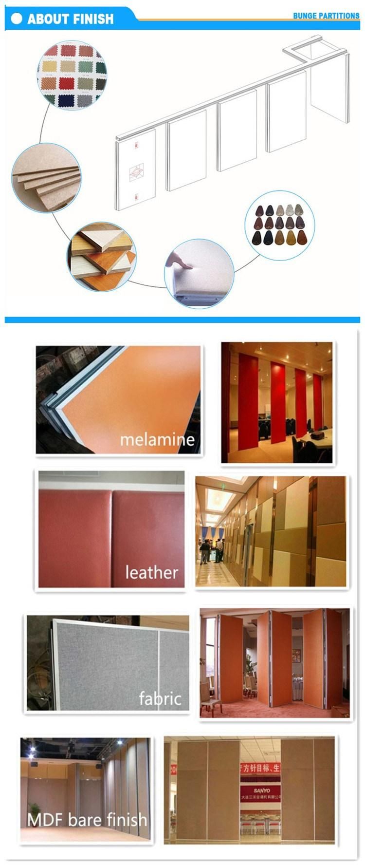 High Quality Vinyl Wall Partition Board MDF Melamine Operable Partition Details
