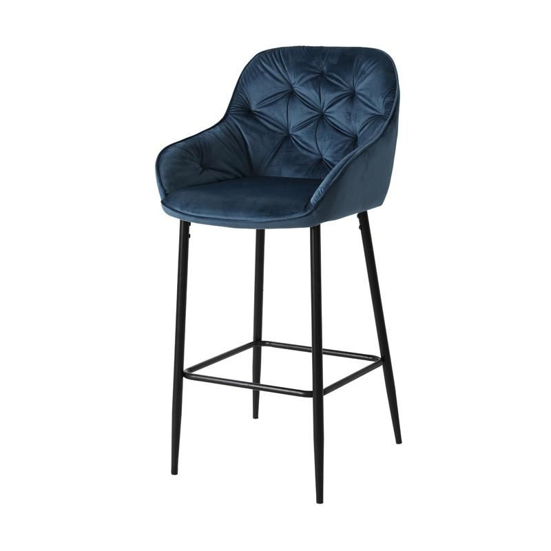 Modern Design Bar Furniture Metal Steel Base Back with Push-in Design Bar Chair