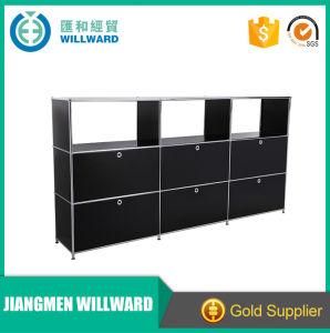 Modular Steel Bookshelf Living Room Design White Office Filing Cabinets