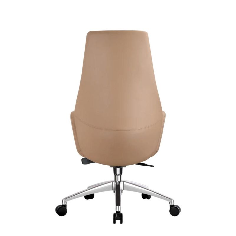 Adjustable Ergonomic Half Leather Manager Boss Tilting Swivel Home Office Executive Office Chair