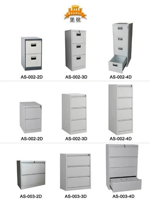Metal Filing Cabinet Steel Vertical 4 Drawer Cabinet Office File Folder Double Safe Iron Cabinet with Locking Bar