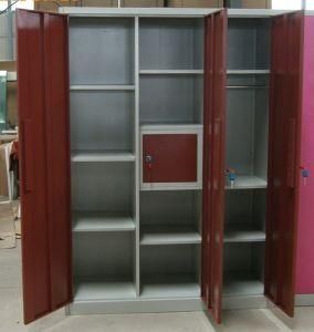 Indian Steel Wardrobe Design Office Furniture Modern 2 Door Steel Cupboard