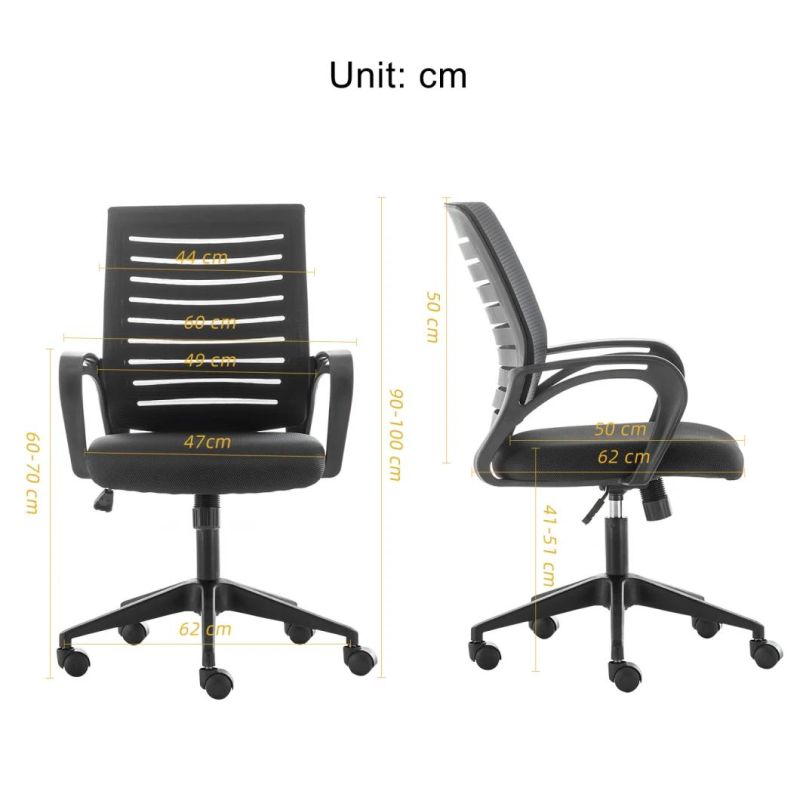 Orange Mesh Chair Office Chair with Revolving Foot From Factory Sale