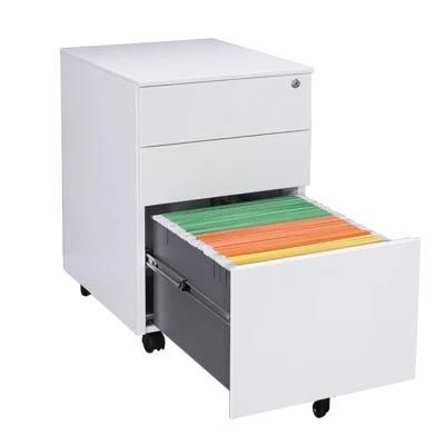 Mobile File Cabinet 3 Drawer Mobile Pedestal Metal Cabinet