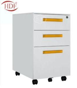 2021 Hot Sale Fashion High Quality Office 3 Drawer Steel Filing Cabinet Low Cabinet Pedestal Cabinet with Keys