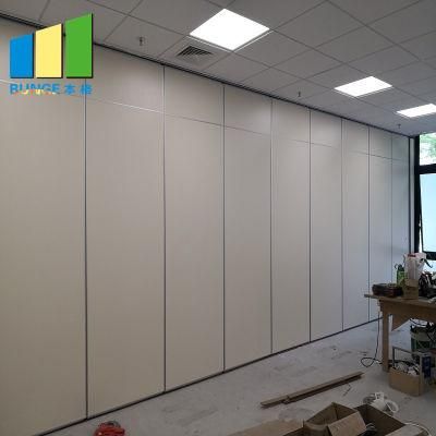 Soundproof Conference Center Wooden Operable Folding Partition Wall