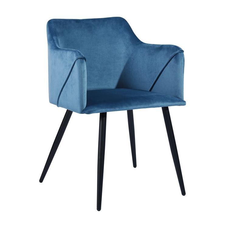 High Quality Soft Comfortable Dining Chairs Nordic Velvet Room Chairs Modern Living Room Chiars Dining