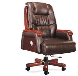Large Popular Boss Modern Executive PU Leather Manager Computer Wood Chair