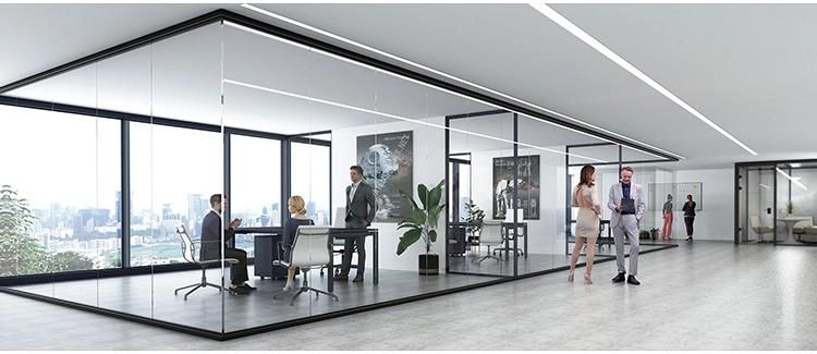 Frameless Glass Partition HK55s 12mm Glass Aluminium Office Glass Partition