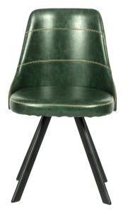 Simple Office Metal Chair with PU Upholstered in Different Color