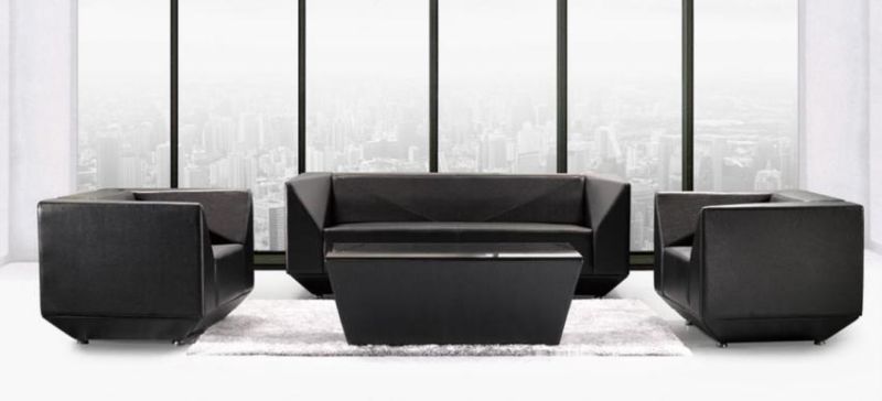 Foshan Office Waiting Area Corner Recliner Leather Sofa Price Wholesale