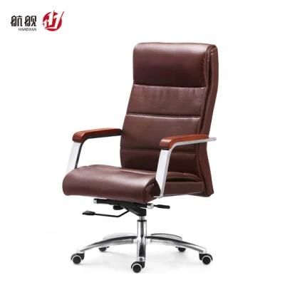 MID Back Leather Home Office Chair with Armrest Meeting Chair