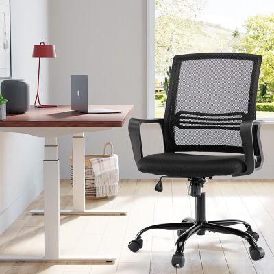 Home Office Swivel Computer Task Chair with Fixed Armrest