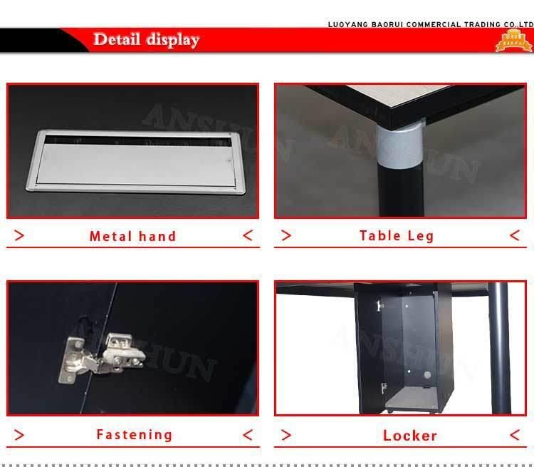 Fashion Design Steel-Wood Large Conference Table