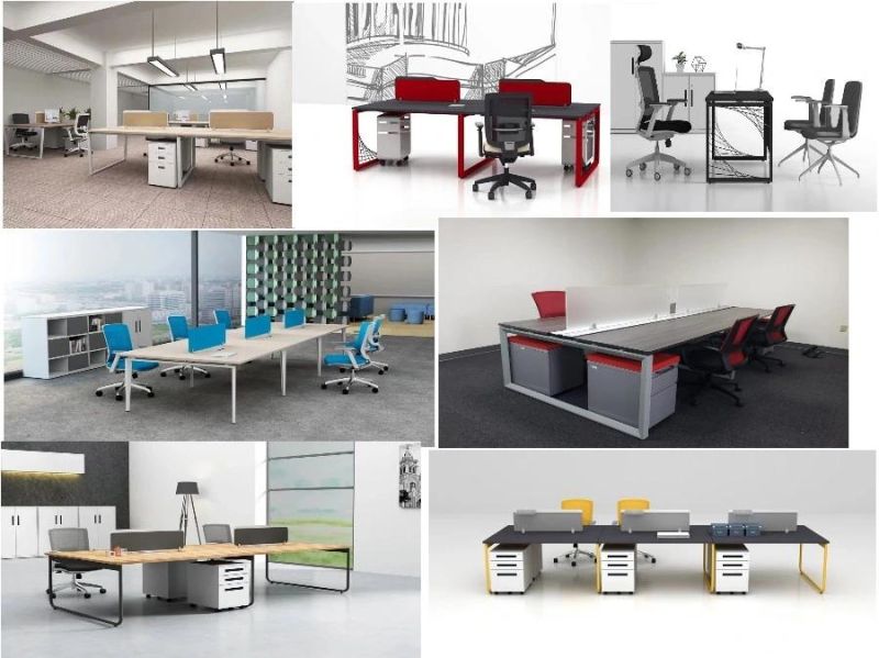 China Modern Office System Furniture with Office Desk Table and Portable Filing Cabinet