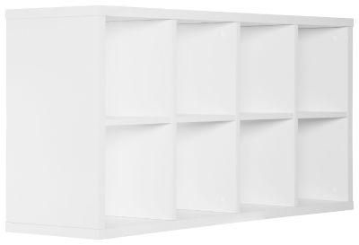Saving Space Bookshelf Storage, White 2 Tiers Bookcase