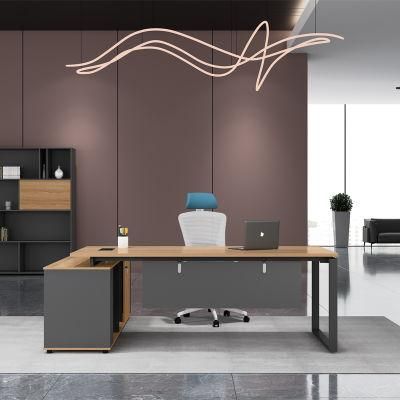 Wholesale L Shape Manager Panel Home Wooden Home Furniture Desk Office Table