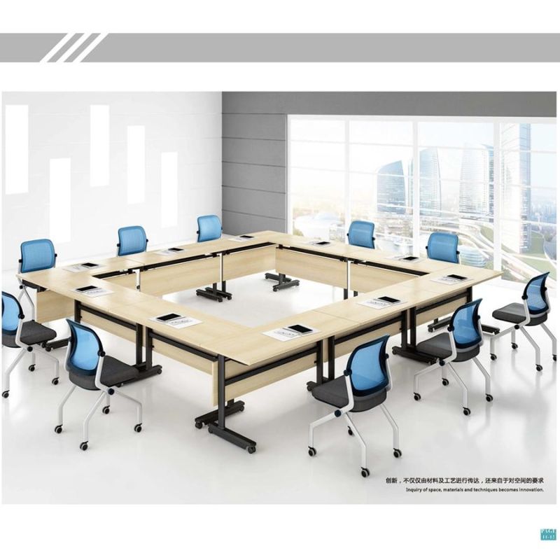 MFC Most Popular L Shaped Conference Table Folding Training Table Combination for Sale
