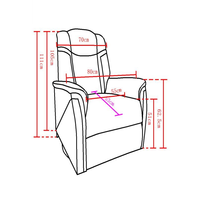 Lisung 10217 Adjustable Back Lazy Ergonomic Computer Gaming Sofa