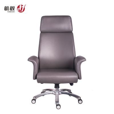 Boss Leather Office Chair Swivel Chair with Adjustable Headrest High Back Chair