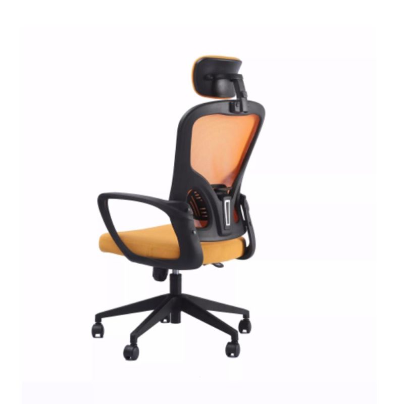 Adjustable Seat Cushion and Headrest Breathable Mesh Back Reclining Computer Office Chair