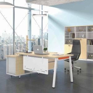 Xrh L Shape MFC/MDF Wood Furniture Modern Manager Desk Excutive Computer Boss Office Desk