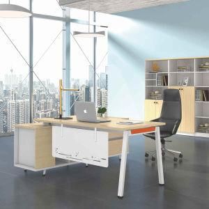 Xrh L Shape MFC/MDF Wood Furniture Modern Manager Desk Excutive Computer Boss Office Desk