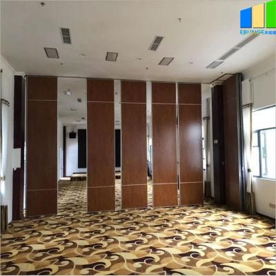 Restaurant Movable Wall Soundproof Folding Wooden Partitions