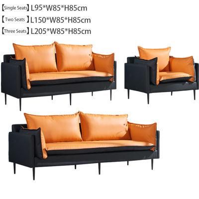 1 -3 Seaterreception Genuine Leather Waiting Couch Office Sofa Set