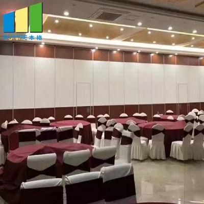 Hotel Removable Wooden Soundproofing Folding Partition Walls / Banquet Hall Partitions