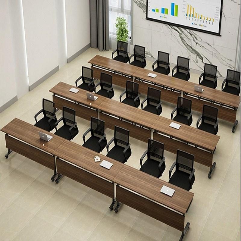 Wholesale Wooden MDF Office Furniture Study Meeting Desk Folding Table