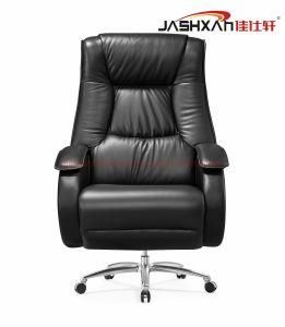 Modern Hotel Home Office Furniture Luxury Executive Aluminum Base Swivel High Back Leather Boss Chair