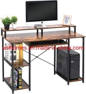 Computer Home Office Desk Small Desk Table with Storage Shelf and Bookshelf Study Writing Table Modern Simple Style Space Saving Design