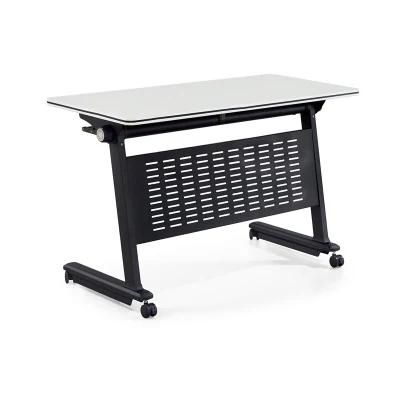 Folding Standing Movable Stackable Computer Study Office Table Training Desk