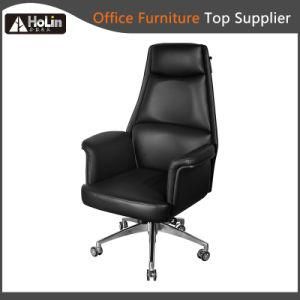 High Back Revolving Elevating PU Leather Office Chair