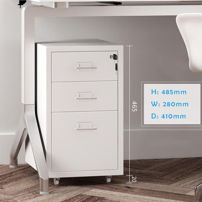 Knock Down Structure Movable Drawer Storage Cabinet