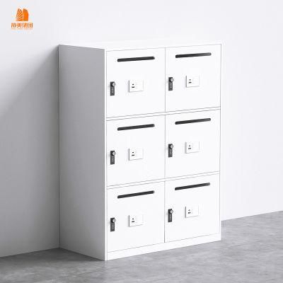 Mail Locker Metal 6 Door with Mail Slot