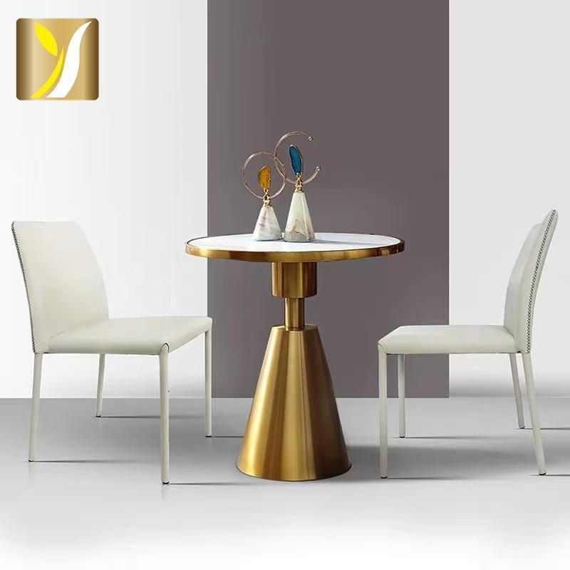 Wholesale Luxury Design Gold Modern Furniture Marble Coffee Side Table