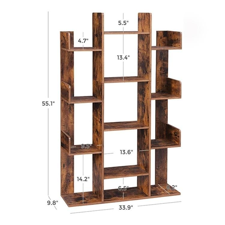 Open Back Standing Storage Bookshelf