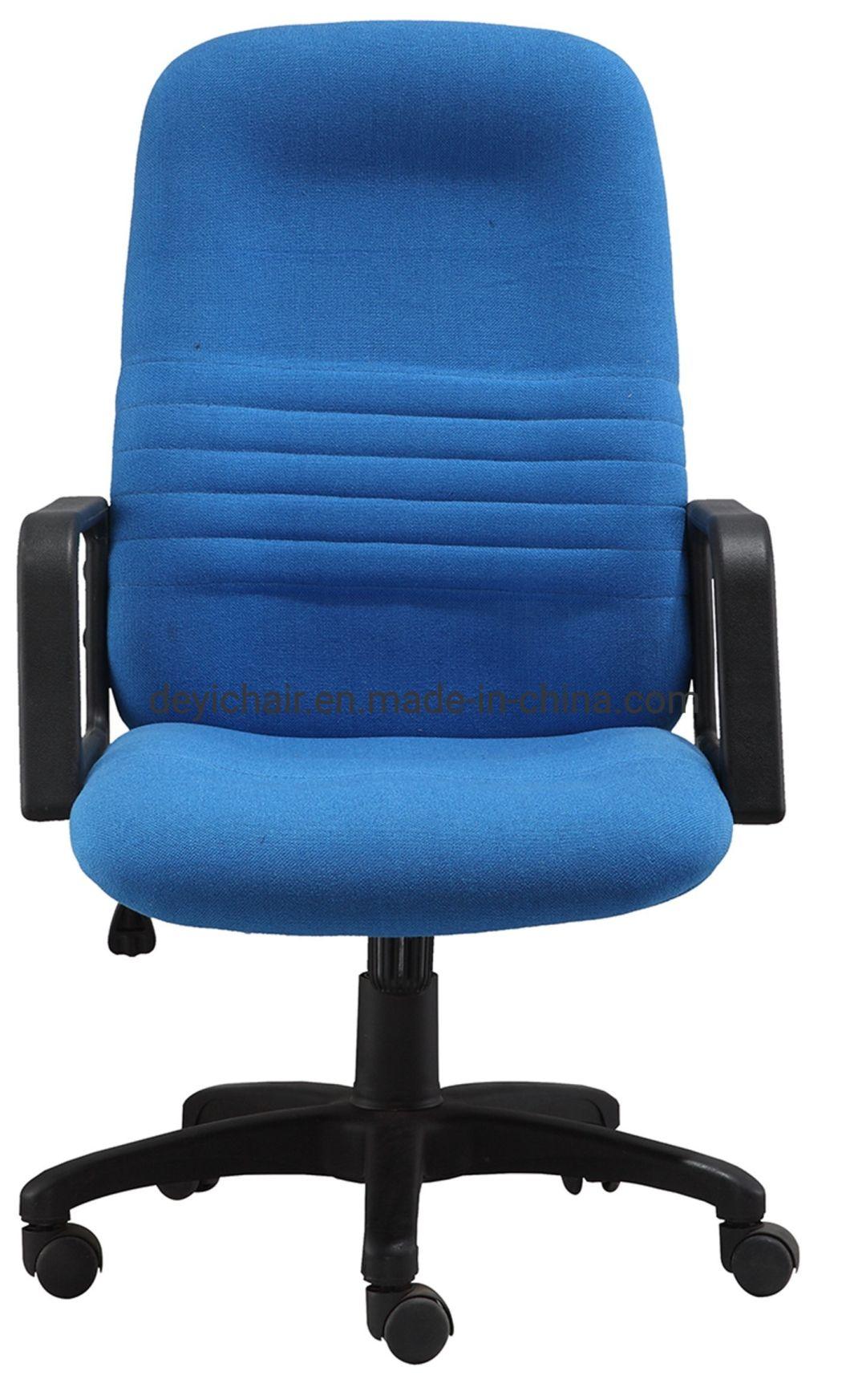 Blue Color High Back Simple Tilting Mechanism with PP Armrest 320mm Nylon Base Office Chair