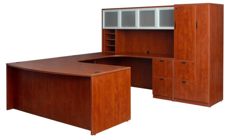 Modern Luxury Wooden Laminate Working U Shape Manager Executive Office Furniture Office Desk Workstation