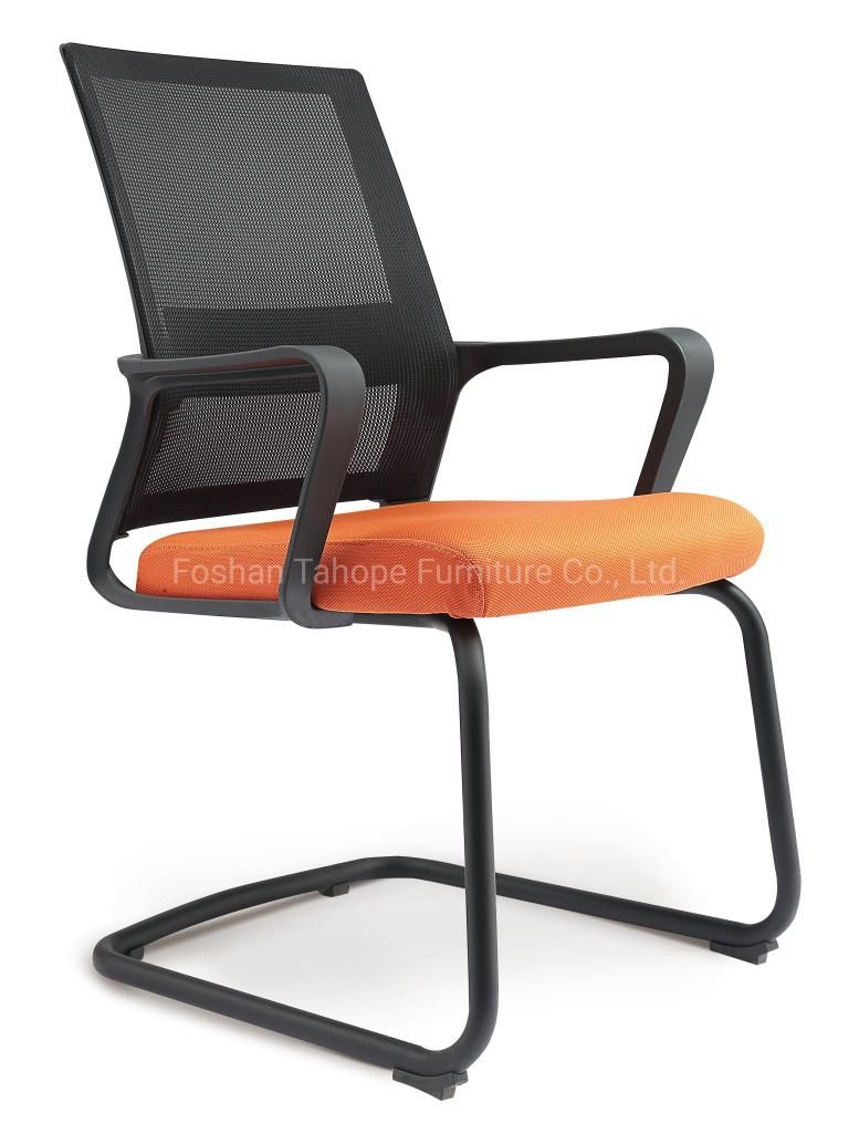 Chinese Factory Plastic Design Green Leisure Adjustable Staff Mesh Fabric Office Chairs Furniture for Wholesale