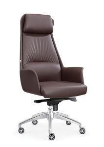 Wholesale Modern Office Furniture High Back Leather Office Chairs with Aluminum Base A1815